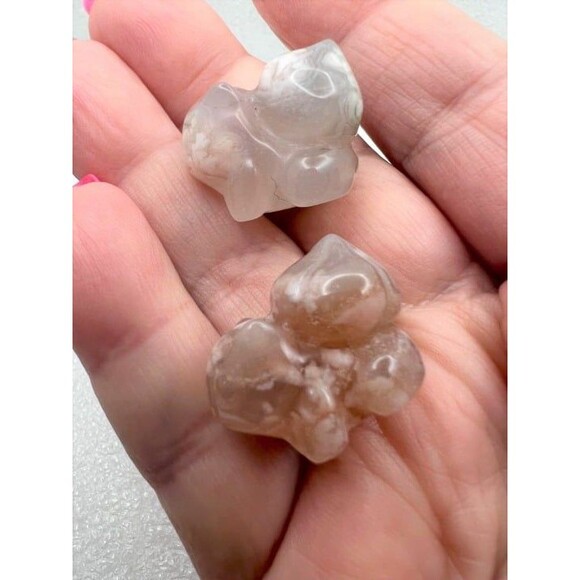 Flower Agate Pokémon Bulbasaur Carving - Your Choice - Picture 1 of 6